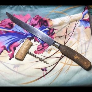 Vintage Antler corkscrew and Knife